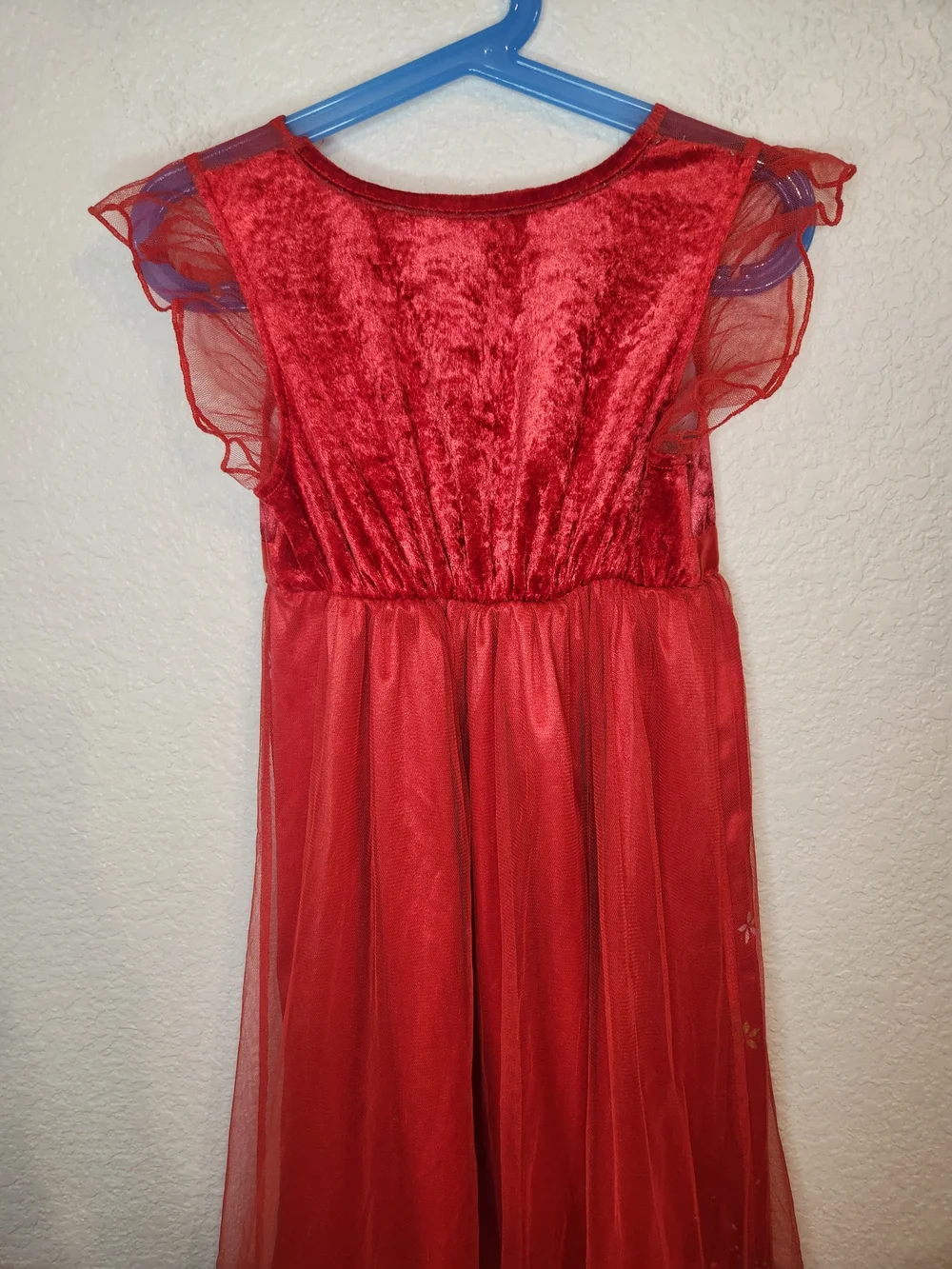 Disney Vintage Princesses Fantasy Girl's Nightgown Flame Resistant Size 6 Red